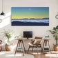Moonlit Beach & Mountain Lands Wall Art Canvas Office Home Room Framed 80x45cm