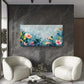 Watercolor Abstract Floral Wall Art Canvas Office Home Room Framed 80x45cm