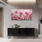 Abstract Pink Rose Flower Wall Art Canvas Office Home Room Framed 120x60cm