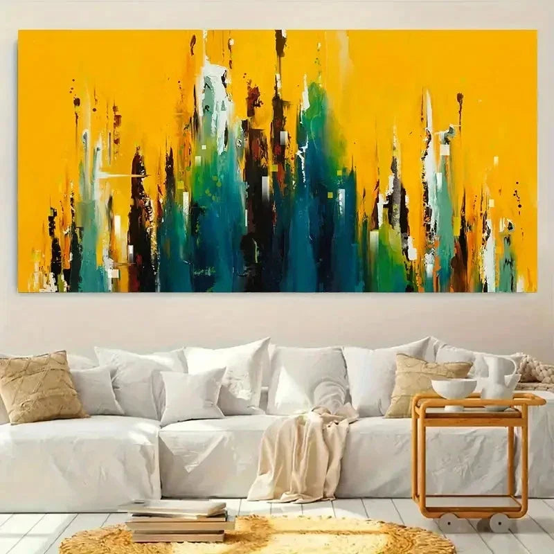 Abstract Colorful Modern Decor Wall Art Canvas Office Home Room Framed 120x60cm