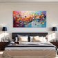 Modern Abstract Impressionism Wall Art Canvas Office Home Room Framed 120x60cm