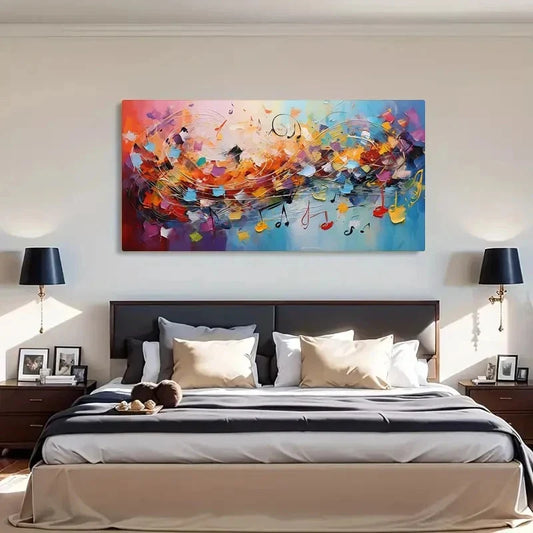 Modern Abstract Impressionism Wall Art Canvas Office Home Room Framed 120x60cm