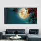 Full Moon Night Sky Wall Art Canvas Office Home Room Framed 120x60cm