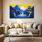 Abstract Landscape And Pagoda Wall Art Canvas Office Home Room Framed 120x60cm