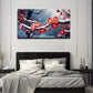 Blossoms Red Plum Creative Wall Art Canvas Office Home Room Framed 80x45cm