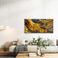 Abstract Golden Black White Wall Art Canvas Office Home Room Framed 120x60cm