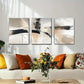 3pcs Black & Beige Brushstroke Design Perfect Wall Art Set Canvas Framed 40x60cm - High Quality Print 100% Australian Made Wall Canvas Ready to Hang