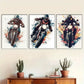 3pcs  Vibrant An Energetic Motorcycle Rider  Wall Art Set Canvas Framed 40x60cm - High Quality Print 100% Australian Made Wall Canvas Ready to Hang