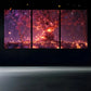 3pcs Modern Trees Golden Branches Metal Print Ready to Hang Art