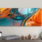 3pcs Fluid Shapes Multi Color Wall Art Set Canvas Framed 40x60cm - High Quality Print 100% Australian Made Wall Canvas Ready to Hang