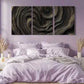 3pcs Black And Golden Abstract Metal Print Ready to Hang Art