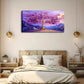Golden & Purple Leaf Tree Trunk Wall Art Canvas Office Home Room Framed 120x60cm