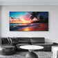 Sunset Beach Scenery wall canvas office home room framed 120x60cm