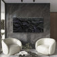 Vintage Wave, Monochrome Wall Art Canvas Office Home Room Framed 120x60cm