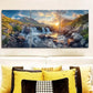 3pcs Scottish Highlands Sunset Landscape, Metal Print Ready to Hang Art