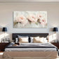 Peony Floral Modern Perfect Wall Art Canvas Office Home Room Framed 120x60cm