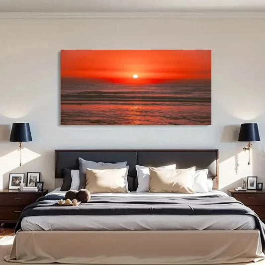 Vibrant Australian Ocean Lands Wall Art Canvas Office Home Room Framed 120x60cm