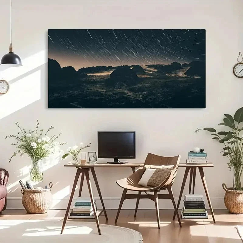 Classic Contemporary Retro Wall Art Canvas Office Home Room Framed 120x60cm