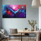 A Blend Of Pink And Blue Colors Wall Art Canvas Office Home Room Framed 80x45cm