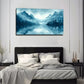 Serene Mountain And Water Wall Art Canvas Office Home Room Framed 80x45cm
