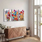 3pcs Watercolor Floral Canvas Framed 40x60cm - High Quality Print 100% Australian Made Wall Canvas Ready to Hang