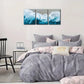 3pcs Beach Painting Sea Waves Scenery Metal Print Ready to Hang Art