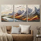 3pcs Mountain River Landscape Wall Art Set Canvas Framed 40x60cm - High Quality Print 100% Australian Made Wall Canvas Ready to Hang