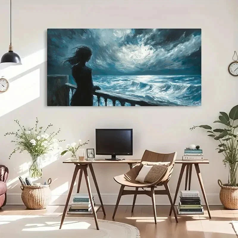 Nature-Inspired Illustration Wall Art Canvas Office Home Room Framed 120x60cm