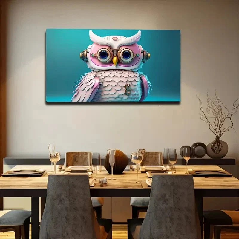 An Artificial Intelligence Bird Wall Art Canvas Office Home Room Framed 120x60cm
