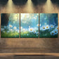 3pcs White Daisy Colorful Nature Beauty Perfect Wall Art Set Canvas Framed 40x60cm - High Quality Print 100% Australian Made Wall Canvas Ready to Hang