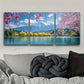 3pcs Lijiang, Yunnan Art Painting Metal Print Ready to Hang Art