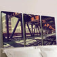 3pcs Chicago Illinois Bridge Architecture Wall Art Set Canvas Framed 40x60cm - High Quality Print 100% Australian Made Wall Canvas Ready to Hang