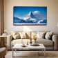 Towering Snow Mountain Wall Art Canvas Office Home Room Framed 80x45cm