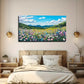 Wildflower Blooming Field Deco Wall Art Canvas Office Home Room Framed 120x60cm