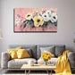 Yellow White Flowers Surrounded Wall Art Canvas Office Home Room Framed 120x60cm