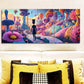 3pcs Strange place Art Painting Metal Print Ready to Hang Art