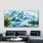Mountains & Lakes Landscape Wall Art Canvas Office Home Room Framed 120x60cm