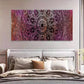 Chic Purple Mandala Flower Wall Art Canvas Office Home Room Framed 120x60cm