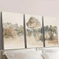 3pcs Antique Rural Nature Landscape Wall Art Set Canvas Framed 40x60cm - High Quality Print 100% Australian Made Wall Canvas Ready to Hang