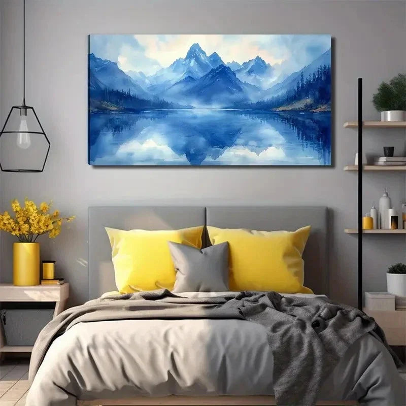 Quiet Lake Decorative Wall Art Canvas Office Home Room Framed 120x60cm