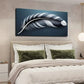 Featuring a Black and White Wall Art canvas office home room framed 120x60cm