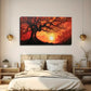 Sunset Tree Of Life Expensive Wall Art Canvas Office Home Room Framed 120x60cm