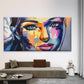 Abstract Colorful Portrait Wall Art Canvas Office Home Room Framed 120x60cm