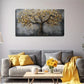 Design with Golden Accents Wall Art canvas office home room framed 120x60cm