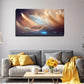 Ethereal Feather Modern Wall Art Canvas Office Home Room Framed 120x60cm