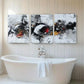 3pcs Black and White Geometric Design Perfect Wall Art Set Canvas Framed 40x60cm - High Quality Print 100% Australian Made Wall Canvas Ready to Hang