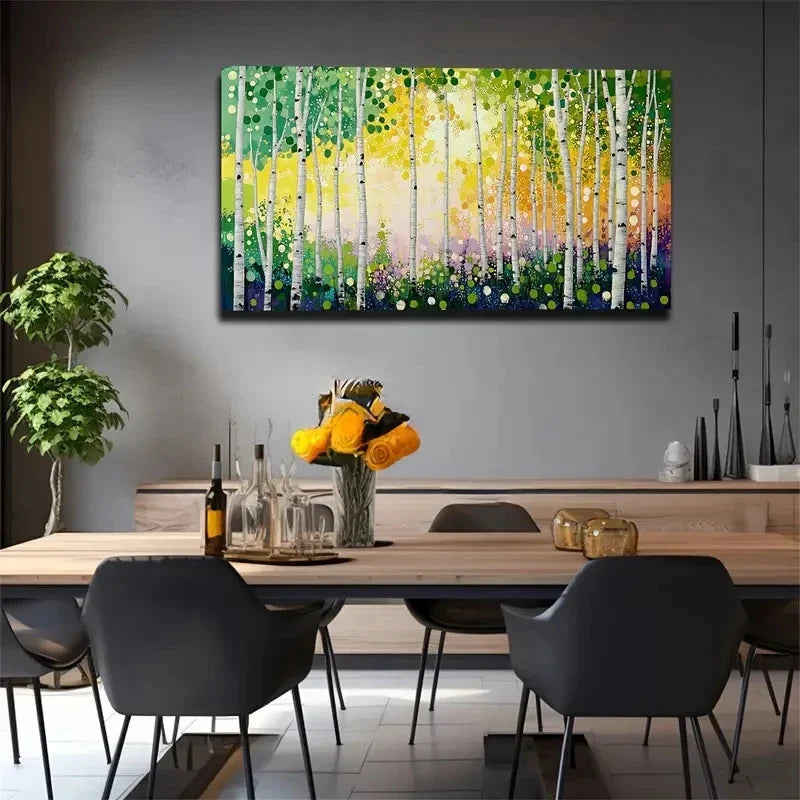Colorful Polka Dots Create Live Wall Art Canvas Office Home Room Framed 120x60cm