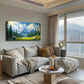 Abstract Snow Mountain Lands Wall Art Canvas Office Home Room Framed 120x60cm
