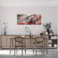 3pcs Japanese Samurai and Black Dragon Metal Print Ready to Hang Art