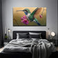 Bird Holding Flowers Suitable Wall Art Canvas Office Home Room Framed 120x60cm